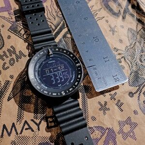 Vestal Guide Watch, Barometer with weather forecast, much more, XL 48mm